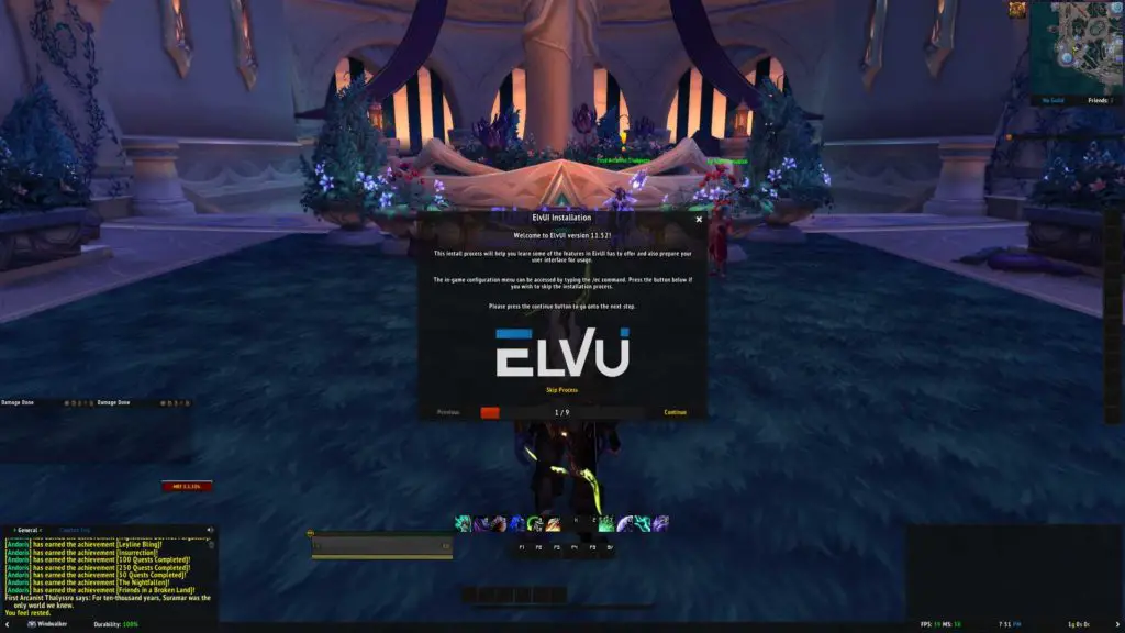 how to completely setup elvui addon wow