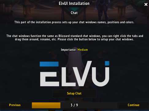 ElvUI installation screen 3