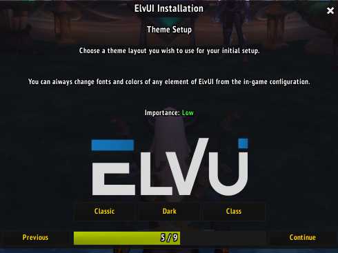 ElvUI installation screen 5
