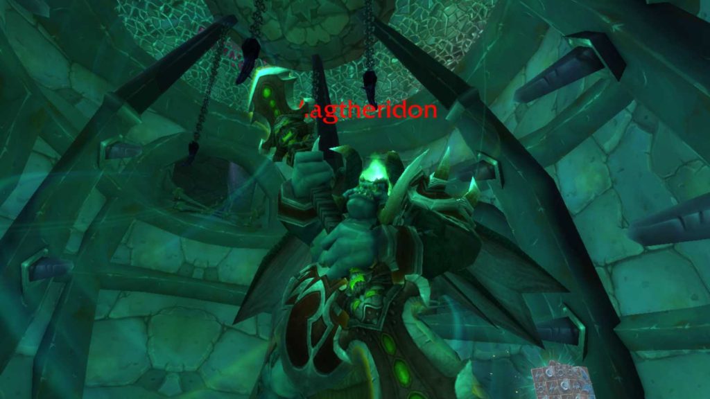 Screenshot of Magtheridon in Magtheridon's Lair raid