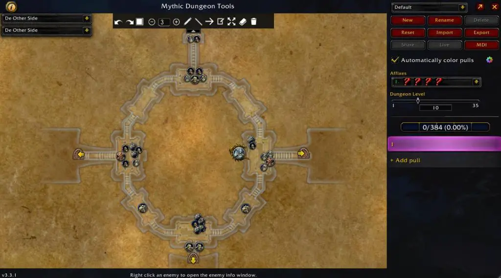 Screenshot of Mythic Dungeon Tools addon