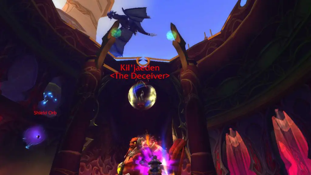 Screenshot of Kil'jaeden in Sunwell Plateau raid