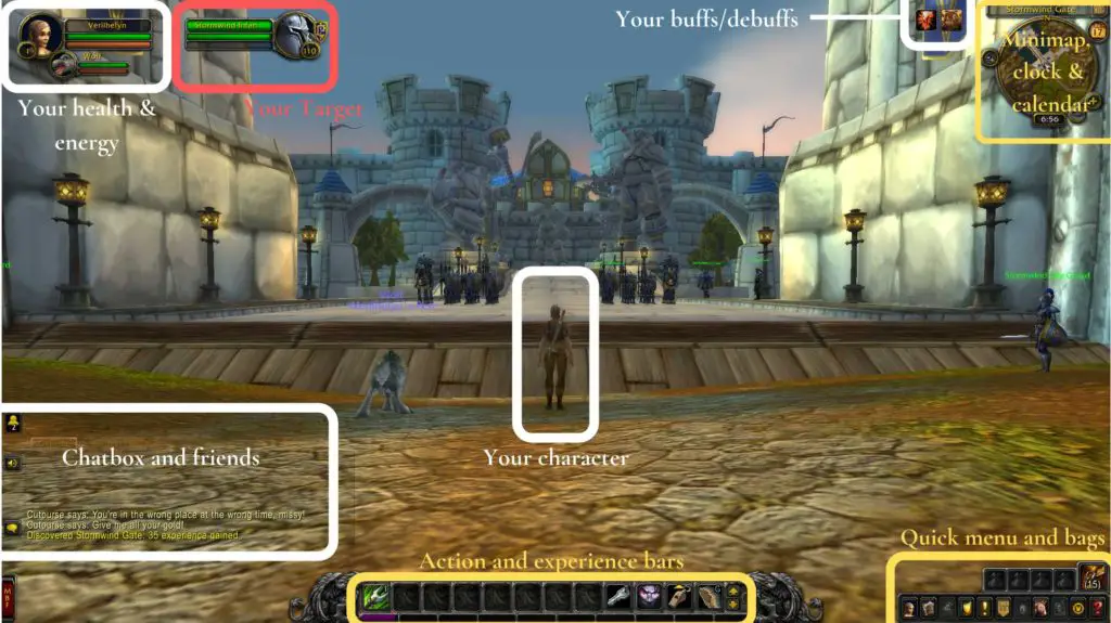 Default World of Warcraft User Interface