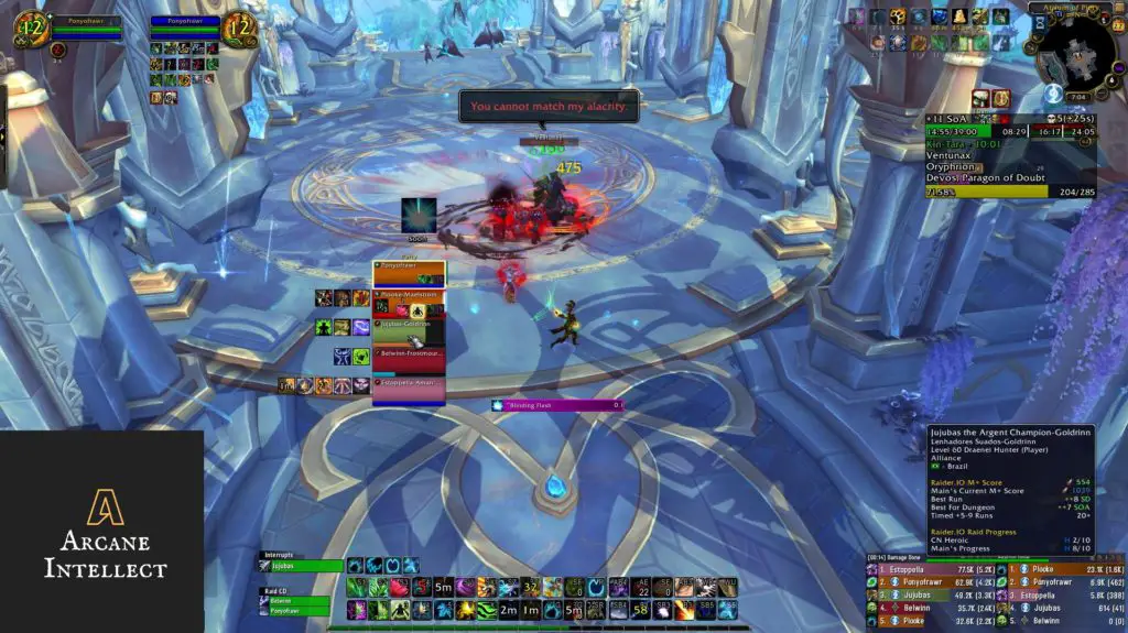 Screenshot of players fighting Ventunax in World of Warcraft
