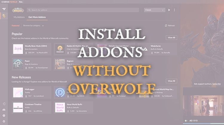 New Standalone CurseForge Client - Manage Addons without the Overwolf App -  Wowhead News