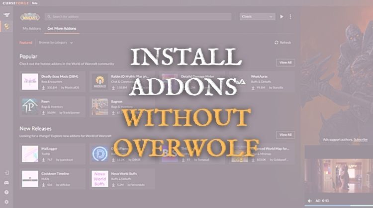 how to install a wow addon