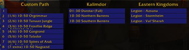 Screenshot of Azeroth Auto Pilot addon in World of Warcraft