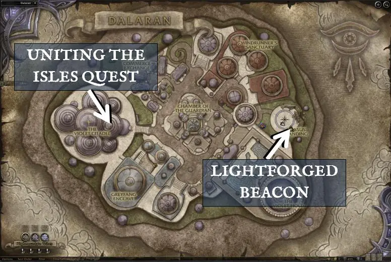 Lightforged Beacon helps you get to Argus and unlock the Lightforged Draenei