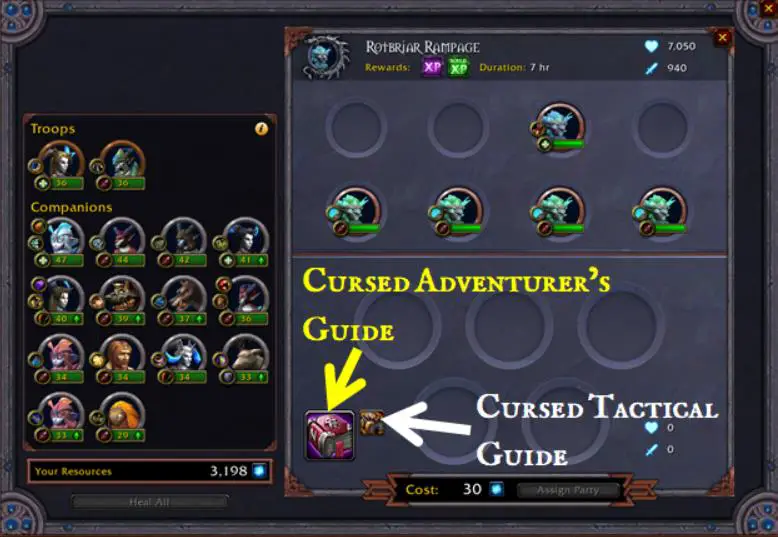 Screenshot of Venture Plan WoW Addon