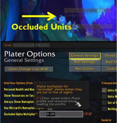 Plater occluded units settings WoW