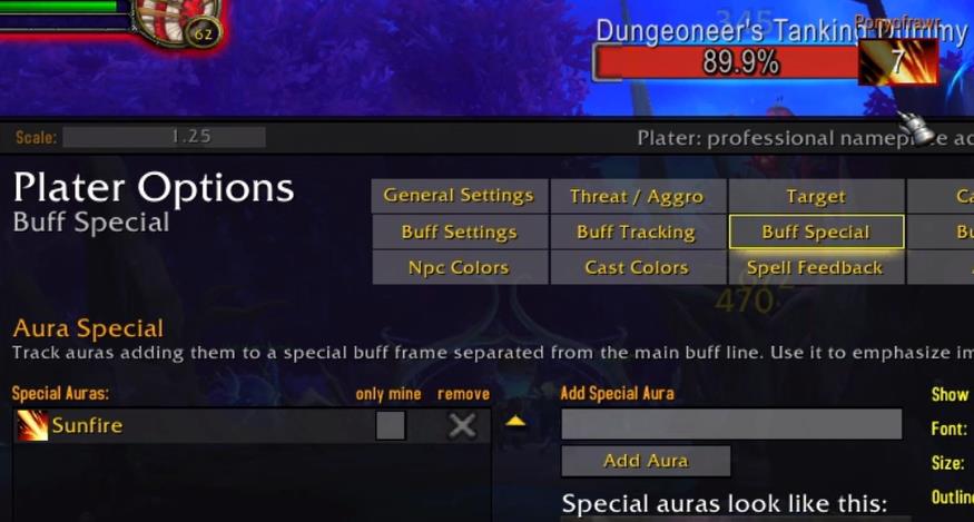 Special buff options in Plater