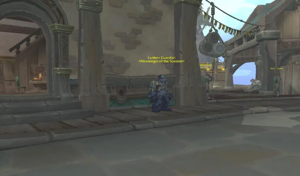 Earthen Guardian in Boralus Harbor