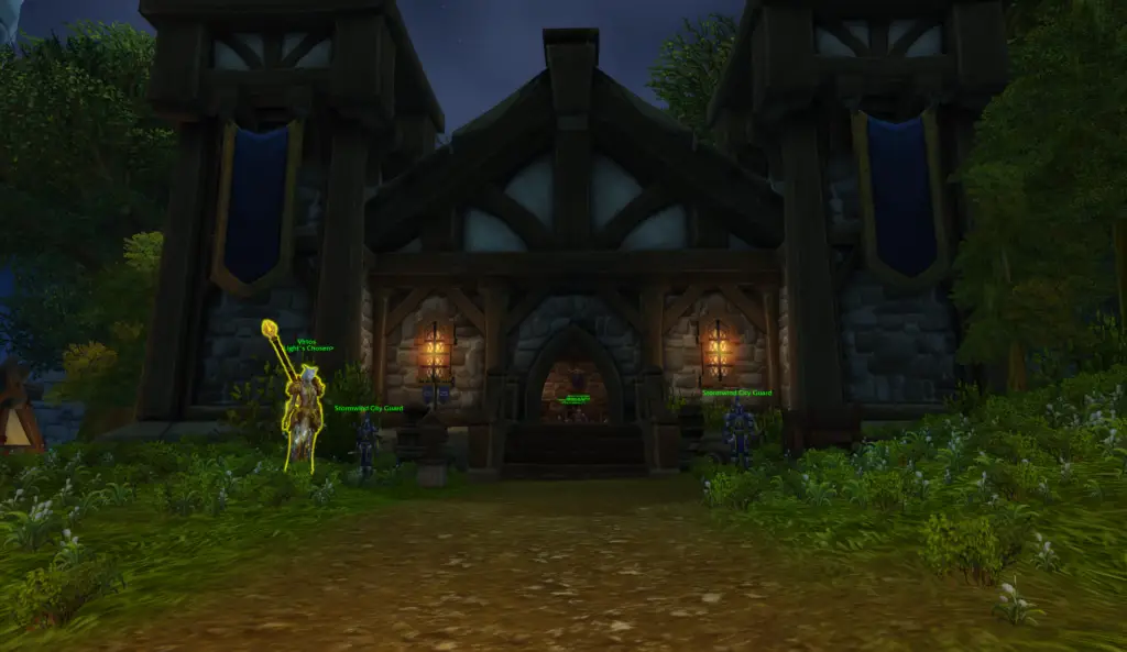 Screenshot of the Stormwind Embassy in World of Warcraft: The War Within