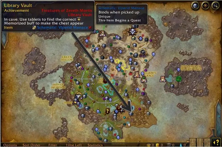 Screenshot of Handynotes addon in World of Warcraft