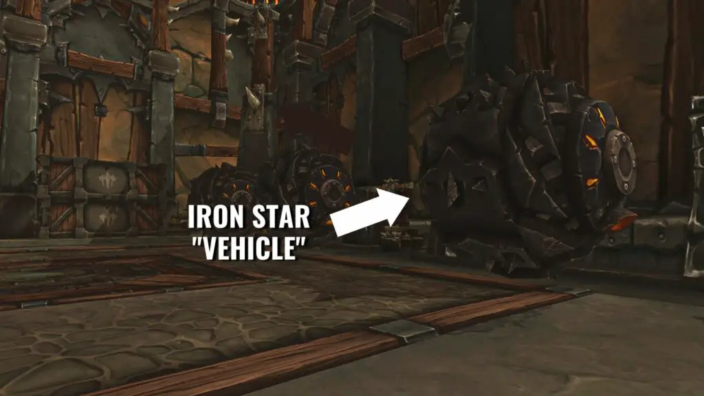 Screenshot of iron star vehicles in Iron Docks - World of Warcraft