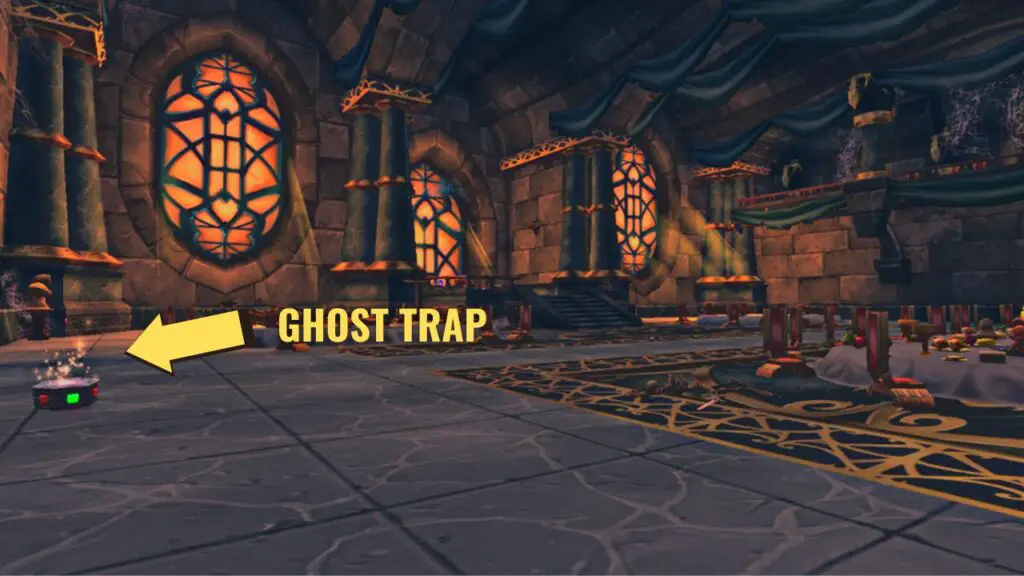 Screenshot of banquet hall in the Return to Karazhan dungeon - World of Warcraft