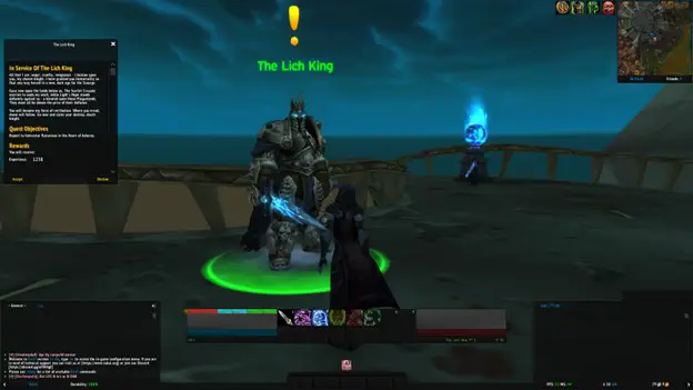 Screenshot of the ElvUI Addon Wrath of the Lich King Classic
