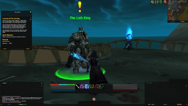 Screenshot of the ElvUI Addon Wrath of the Lich King Classic