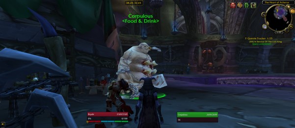 Screenshot of the Shadowed Unit Frames Addon 